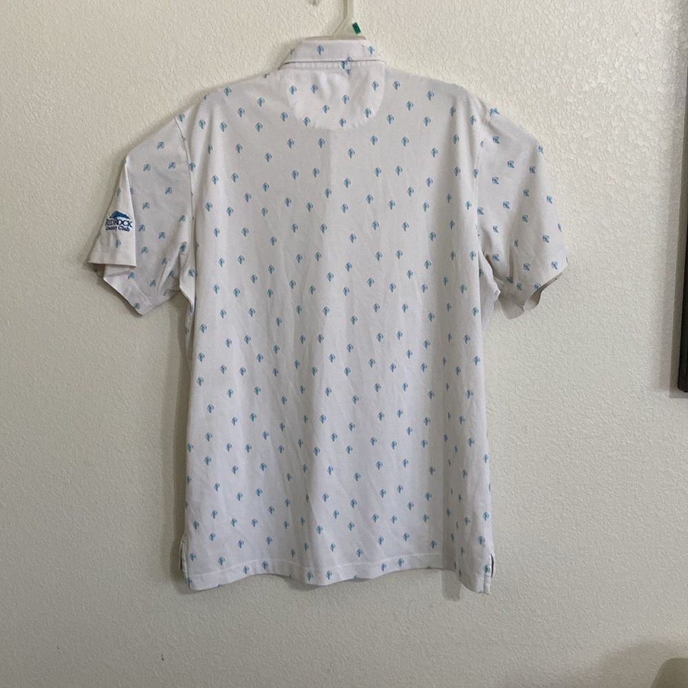 Johnnie O Men’s White Printed Short Sleeves Button Up Shirt Size L - Picture 3 of 6